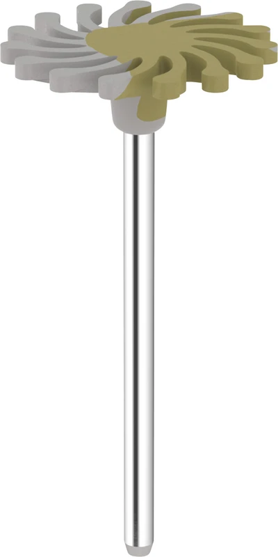 Omnipol für Zirkon\Keramik  Stück  Polierer gelb\weiß fein, HP, Spirale, Ø 20,3 x 1,2 mm