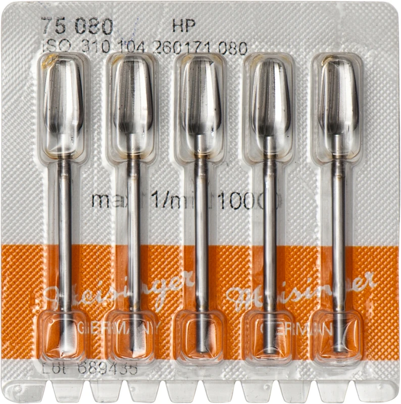 Stahlfräser 75  Packung  5 Fräser ISO 080, HP