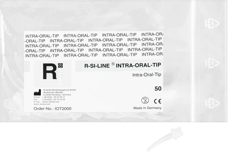 R-SI-LINE® INTRA-ORAL-TIP  Beutel  50 Stück weiß, für Mischkanülen SN