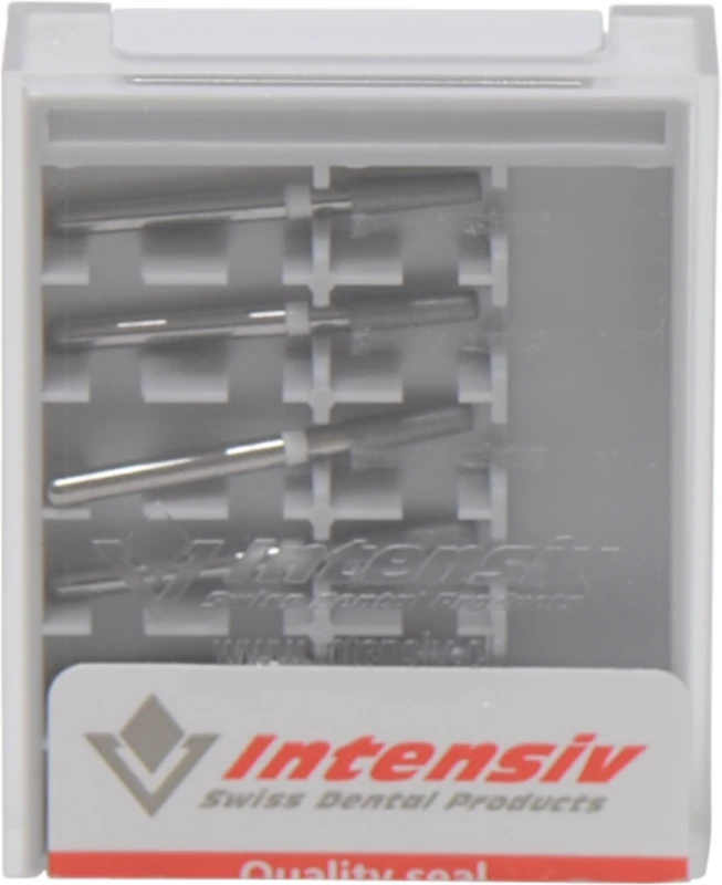 Diamanten 846  Packung  6 Stück weiß fein, FG, Figur 545 Konus Kante rund, 6 mm, ISO 016