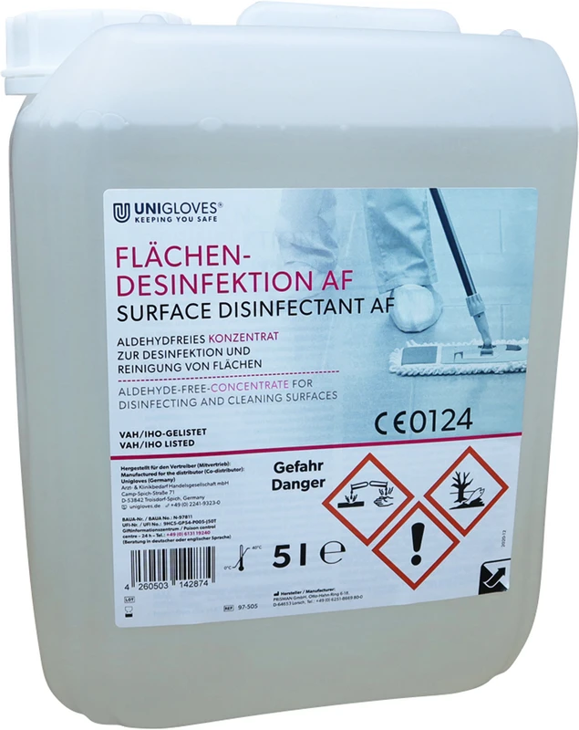 UNIGLOVES® Flächendesinfektion AF  Kanister  5 Liter