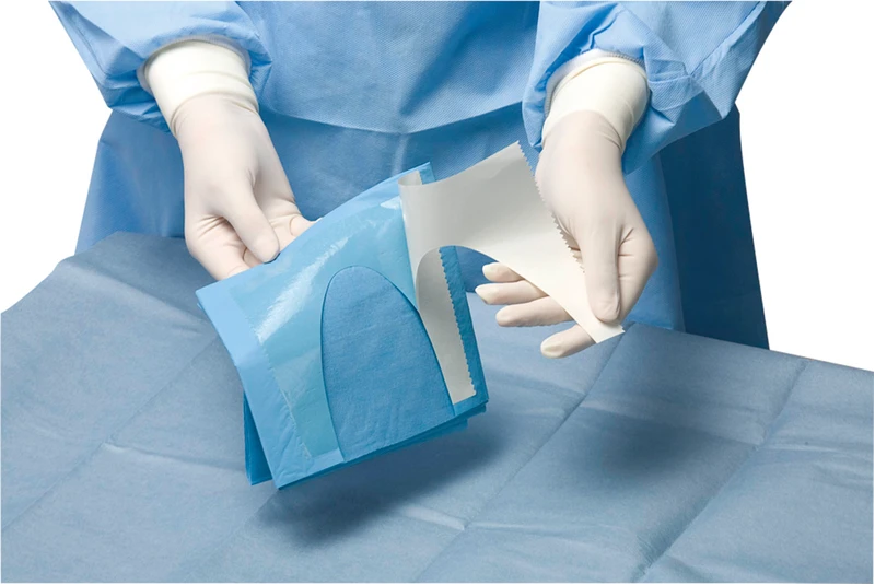 OP Abdecktuch mit U-Ausschnitt  Packung  25 Stück 100 x 150 cm, selbstklebend