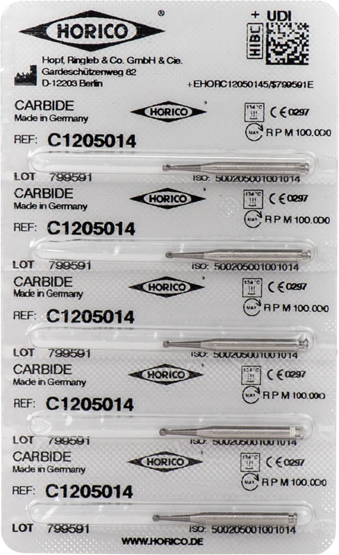 HM-Bohrer C1  Packung  5 Stück RAL, Figur 001, ISO 014