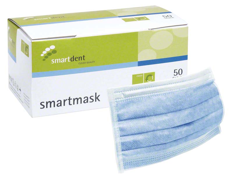 smartmask Mundschutz  Packung  50 Stück blau