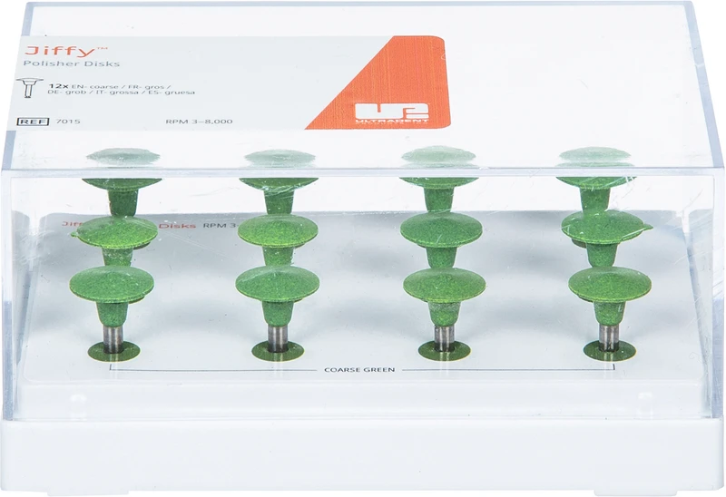 Jiffy Original Composite System  Packung  12 Stück grün grob, RA, Figur Scheibe