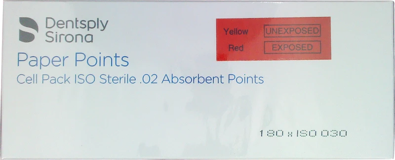 Papierspitzen steril  Packung  180 Stück ISO 030