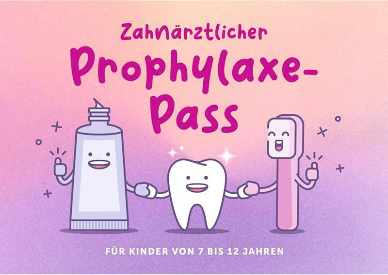 Zahnärztlicher Prophylaxe-Pass  Packung  10 Stück