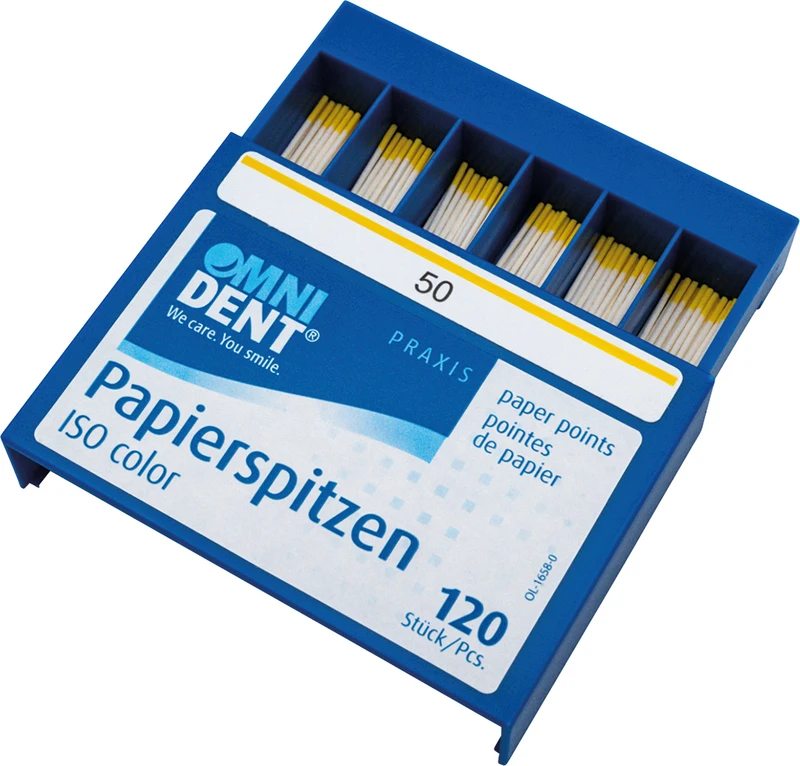 Papierspitzen  Packung  120 Stück ISO 050