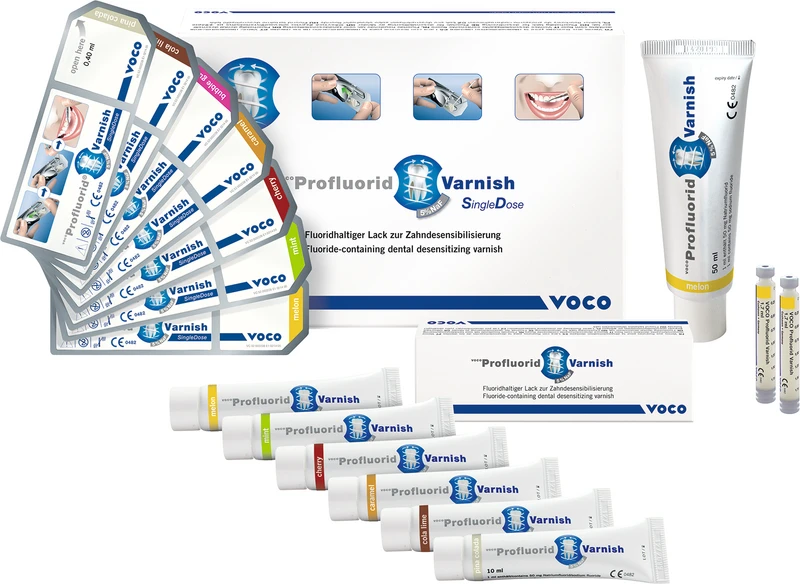 Profluorid® Varnish  Packung  48 x 0,4 ml sortiert, Zubehör