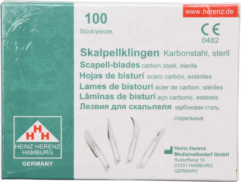 Skalpellklingen  Packung  100 Stück Nr. 18, 110-118, Steril
