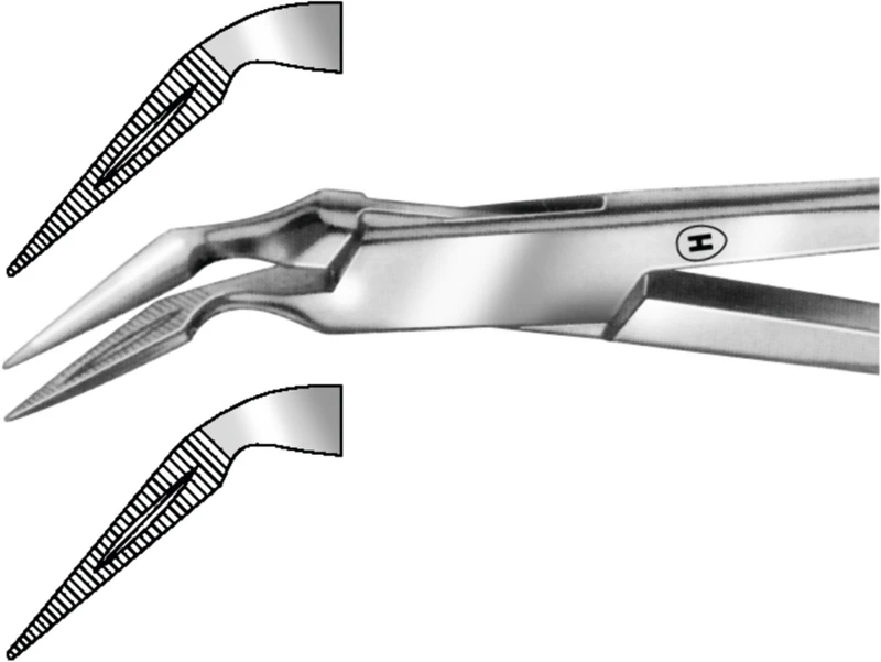 Splitterzange nach Stieglitzt  Stück  HSA 513-55, 140 mm, 45°