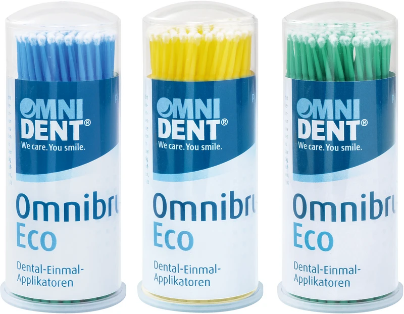 Omnibrush Eco  Packung  100 Stück blau