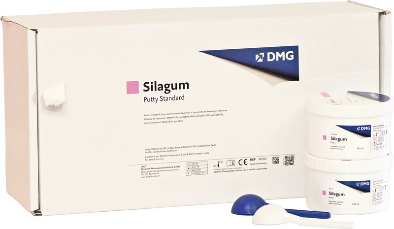 Silagum Putty  Sparpackung  8 x 262 ml Basispaste, 8 x 262 ml Katalysatorpaste, Standard