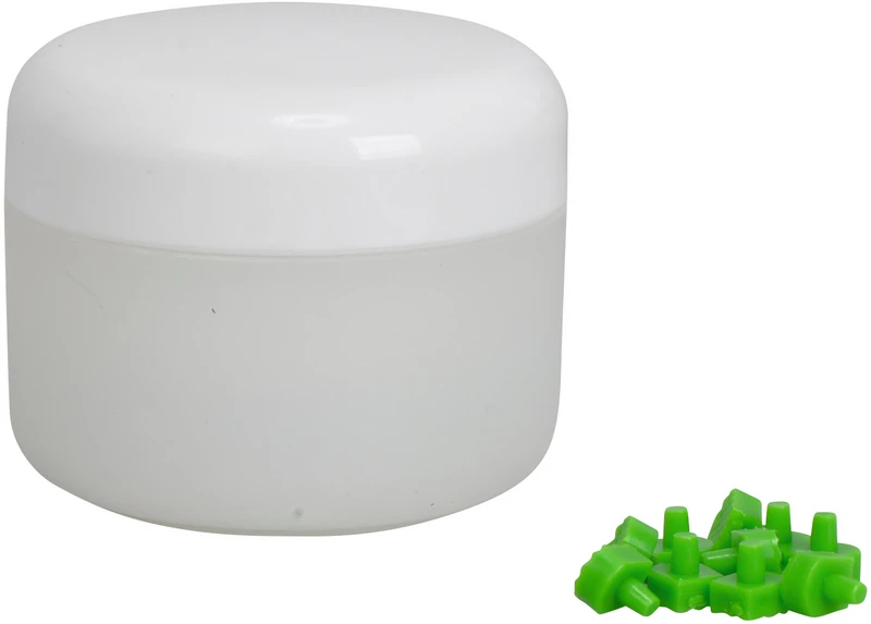 Kunststoffbacken  Packung  10 g Kontaktpulver, 10 Paar Gummibacken