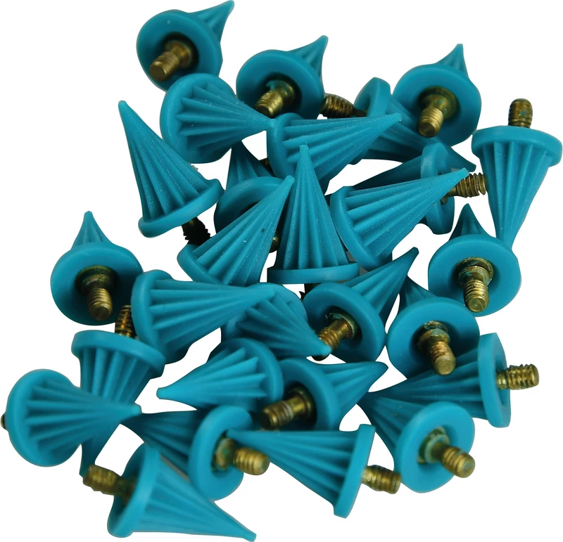 Farbige Prophy Cups  Packung  30 Stück türkis spitz, weiches Gummi, Screw-Type