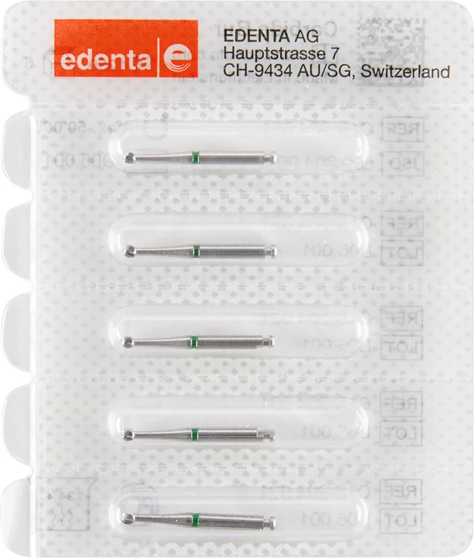 HM-Bohrer C1S  Packung  5 Stück grün, RA, Figur 001, ISO 021