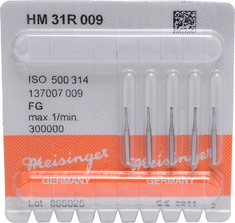 HM-Bohrer 31R  Packung  5 Stück FG, Figur 137 rund, ISO 009