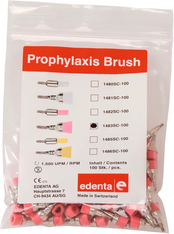 Screw-In Bürsten  Packung  100 Stück rosa ISO 060