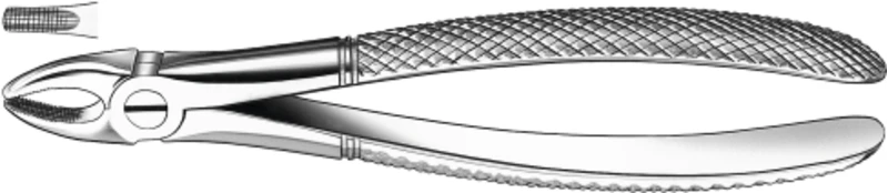 Kinderzahnzangen  Stück  37, OK Schneidezähne