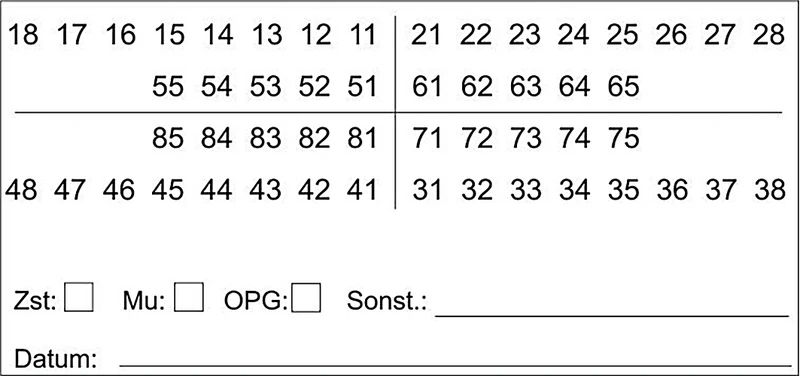 Befund 01 Etiketten   Packung  480 Stück 64 x 30 mm, mit Zusatzfeldern