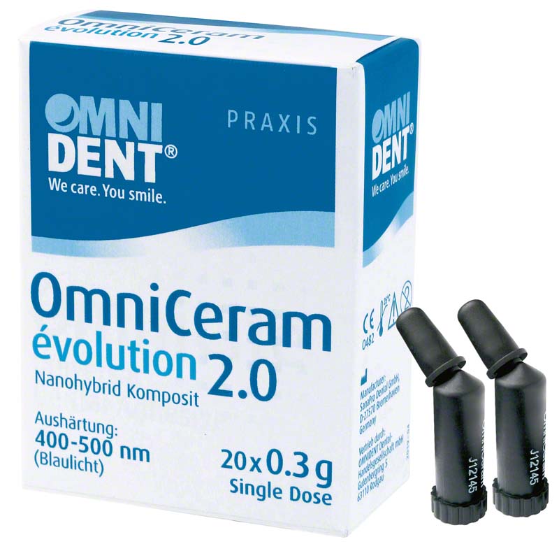 OmniCeram évolution 2.0  Packung  20 x 0,3 g Single Dose A3,5