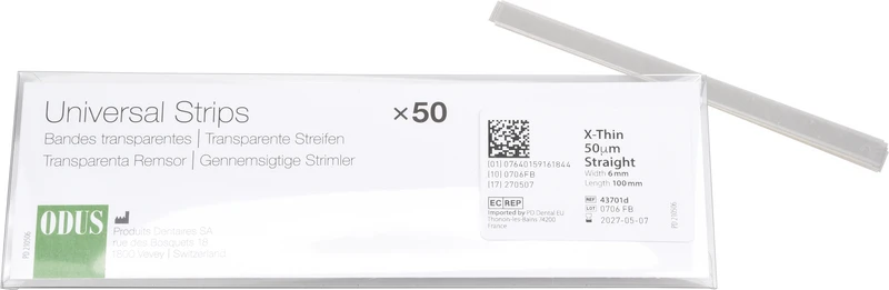 ODUS Universal Strips  Packung  50 Stück Breite 6 mm, gerade