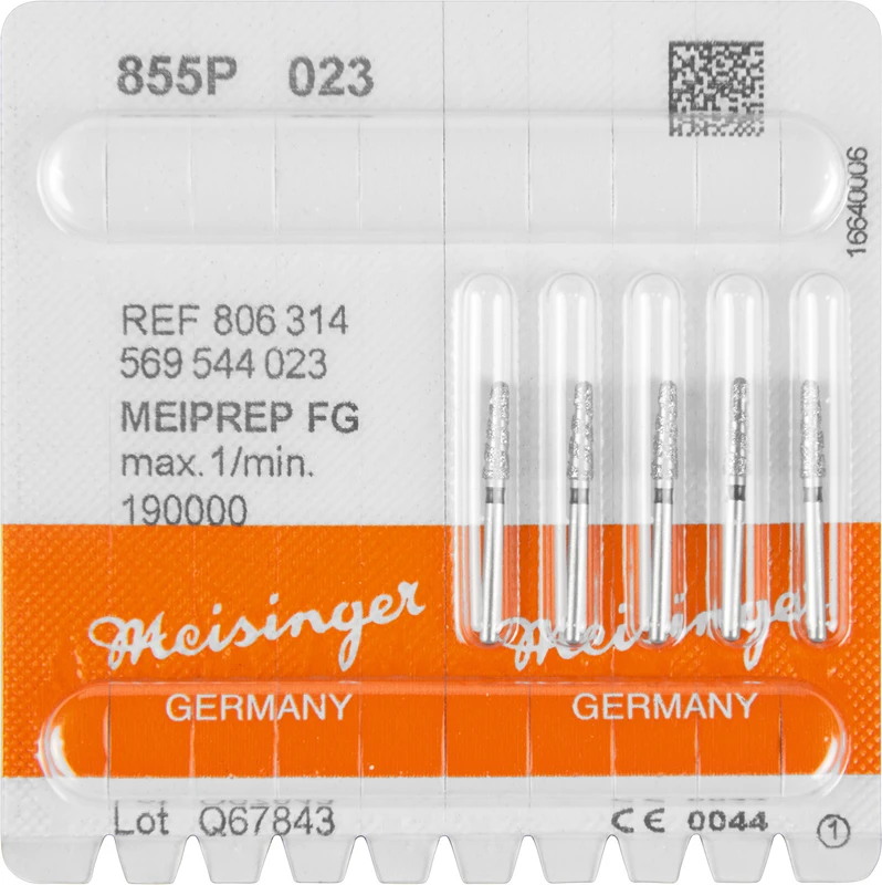 MEIPREP Diamanten  Packung  5 Stück FG, Figur 569 (855P), ISO 023