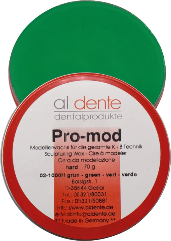 Modellierwachs  Dose  70 g grün hart