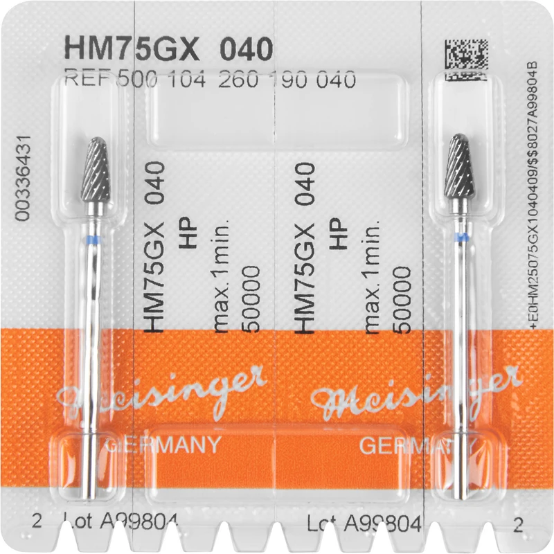 HM-Fräser GX  Packung  2 Stück kreuzverzahnt, blau standard, HP, Figur 260, 8,3 mm, ISO 040