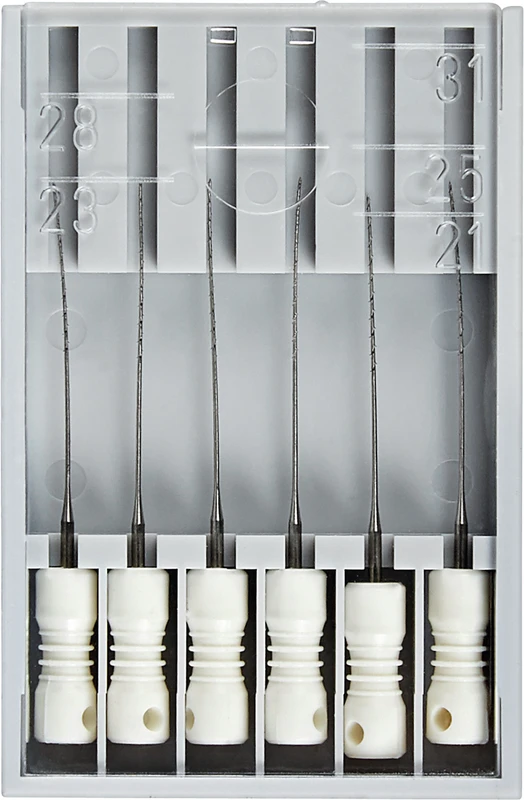 Nervnadeln 9107  Packung  6 Stück weiß ISO 025