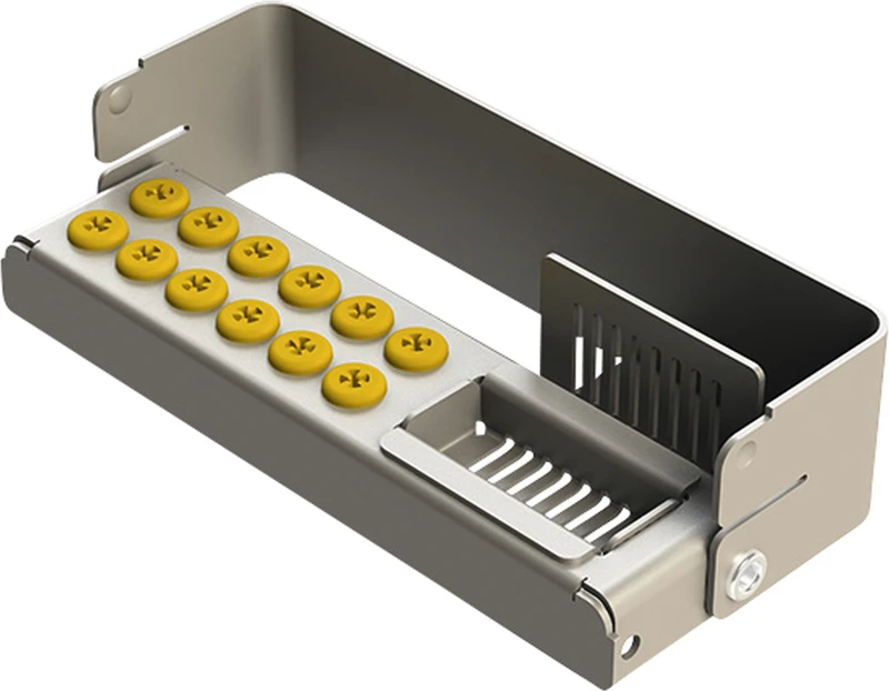 PLUG IN PLUS  Stück  für 12 Instrumente, gelb, 10,3 x 2,7 x 3,2 cm