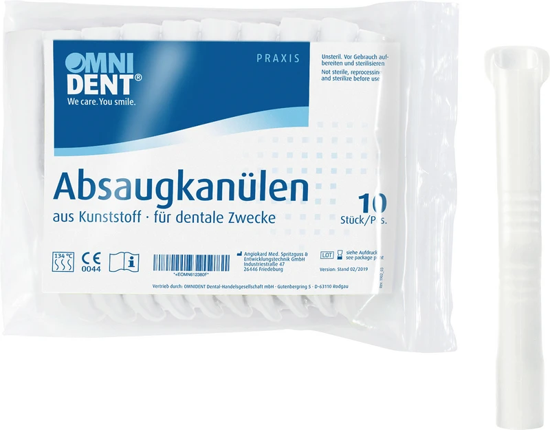 Omni Absaugkanülen  Packung  10 Stück weiß