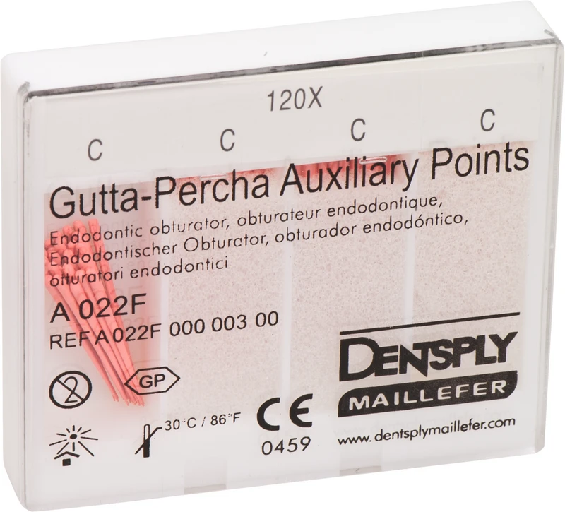 Guttapercha Hilfsspitzen  Packung  120 Stück 24 mm, C