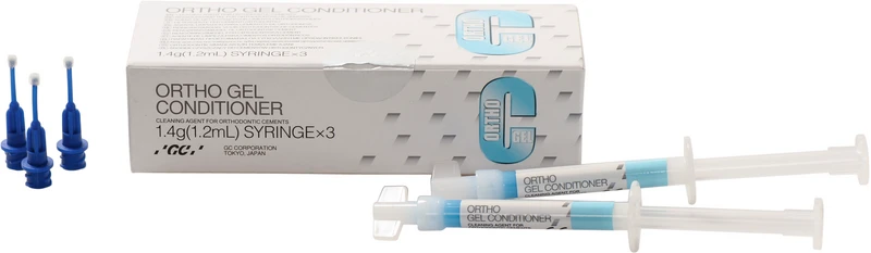 GC Fuji ORTHO Gel  Packung  3 x 1,4 g Spritze, 25 Brush Tips