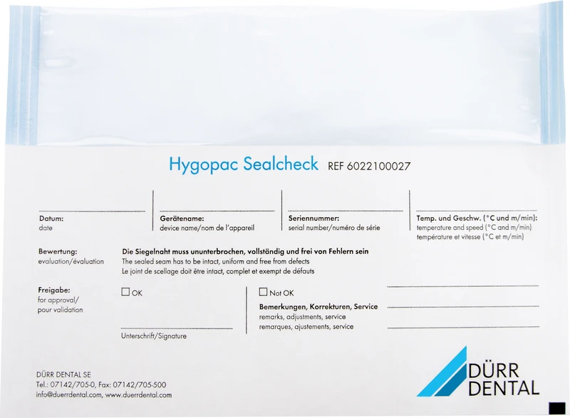 Hygopac Sealcheck  Packung  250 Stück