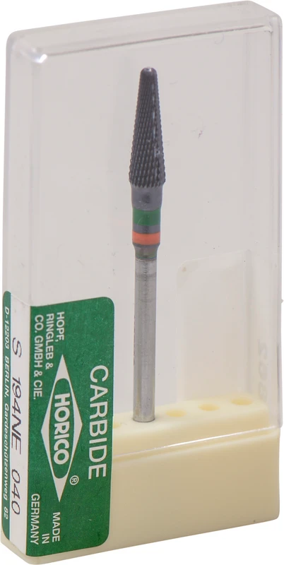 HM-Fräser 194NE\NEF  Stück  schwarz besch., Kreuzverzahnung, orange-grün, HP, Fig. S194, 13 mm, ISO 040