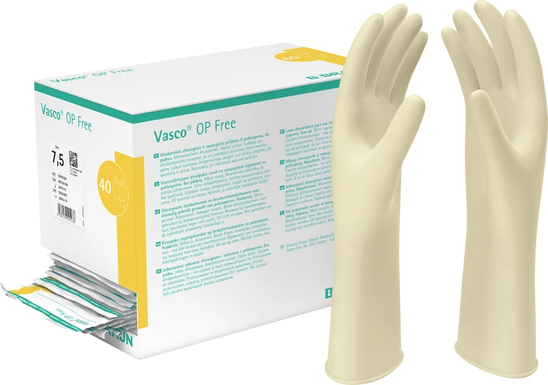 Vasco® OP free  Packung  40 Paar puderfrei, naturweiß, Größe 8,5