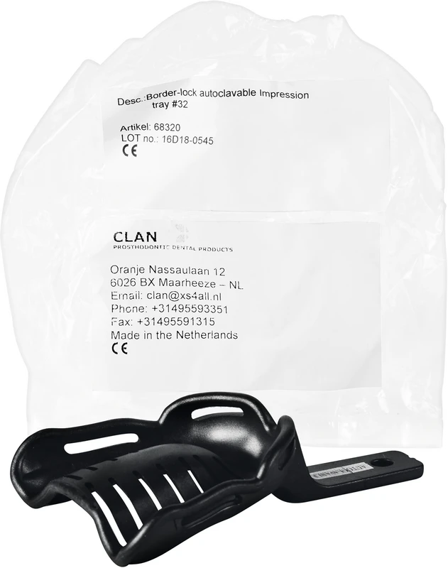 Abdrucklöffel Border  Stück  autoklavierbar, unbezahnt, Nr. 32