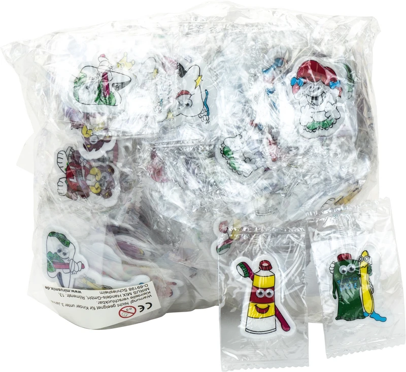 Sticker  Packung  144 Stück Zahnmotiv