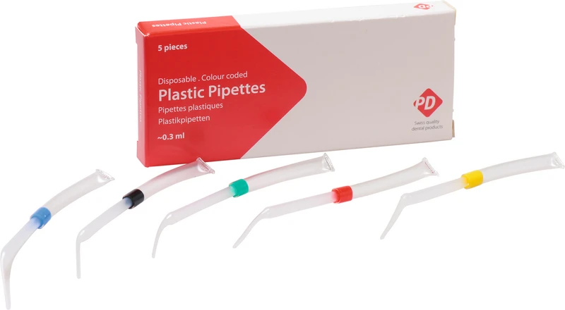 Plastikpipetten 0,3  Packung  5 Stück sortiert, 0,3 ml