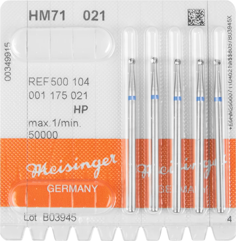 HM-Bohrer 71  Packung  5 Stück HP, Figur 001, ISO 021