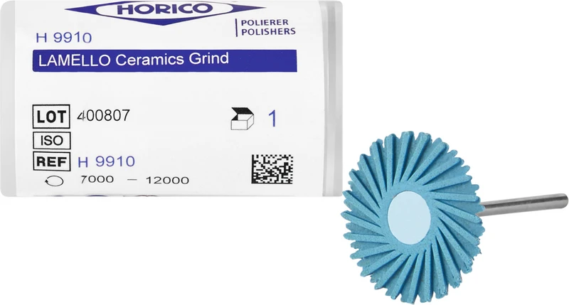 Lamello-Polierer Keramik  Stück  blau grob, HP, 26 mm