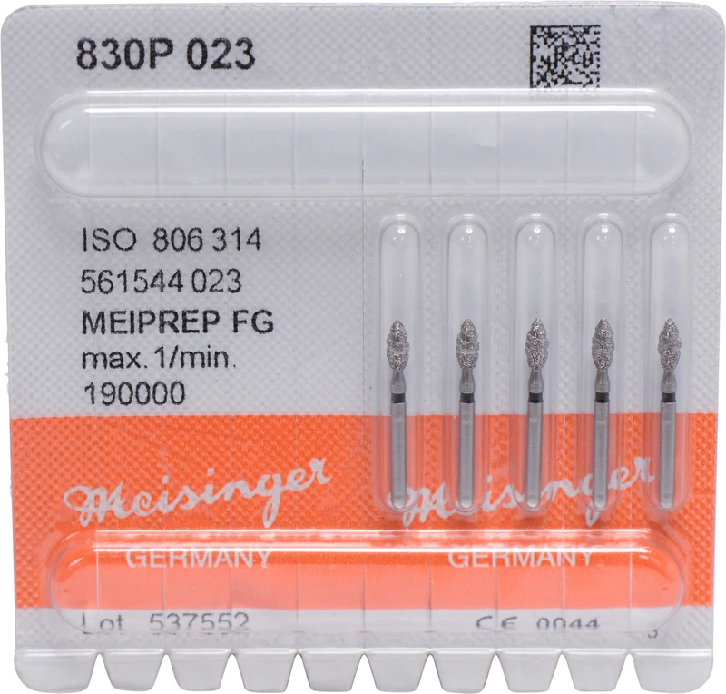 MEIPREP Diamanten  Packung  5 Stück FG, Figur 561 (830P), ISO 023