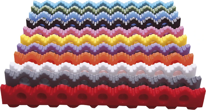 Druckschienen für IMS NGEN Kassetten  Stück  RL-B10OCN, türkis für 10 Instrumente