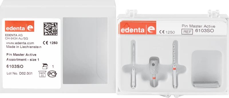 PIN Master, Aktiv  Sortiment  10 Sttifte rot Ø 1,3 mm, L16,5 mm