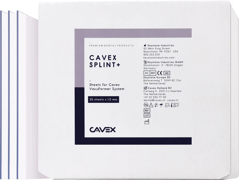 Cavex Splint+  Packung  25 Stück transparent, Stärke 1 mm