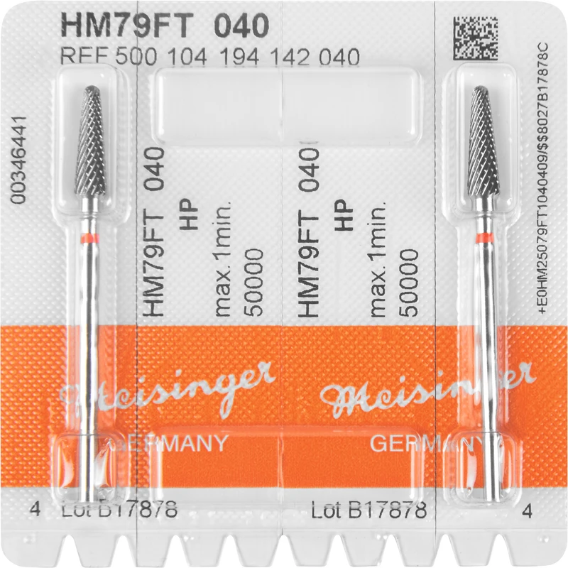 HM-Fräser FT  Packung  2 Stück Spezialverzahnung, rot fein, HP, Figur 194, 14,2 mm, ISO 040