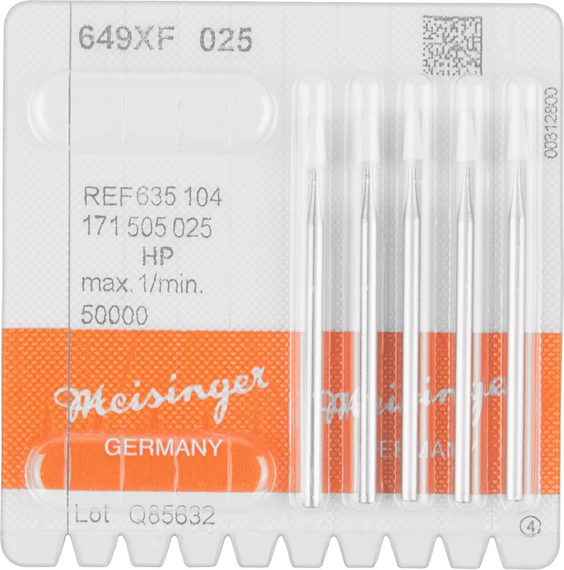 Keramische Schleifer 649  Packung  5 Stück weiß extra fein, HP, Figur 171, 6 mm, ISO 025