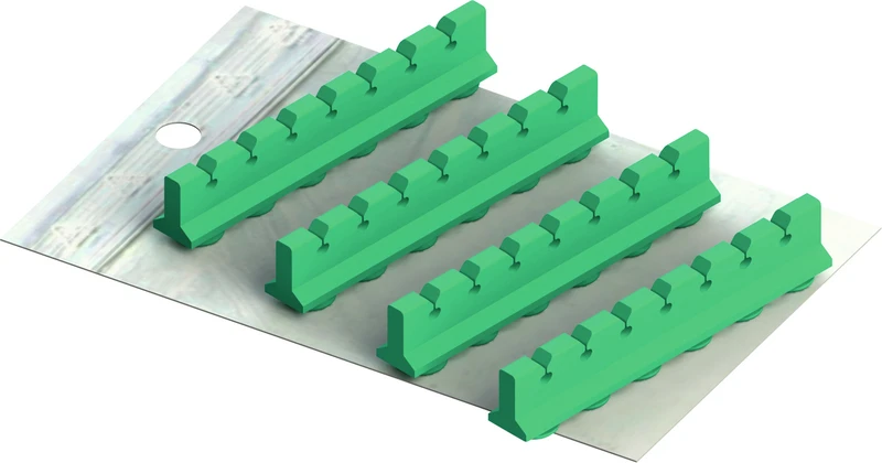 Galaxy Silicone Refill  Set  Silikoneinsätze für Kassette 18 x 10, grün