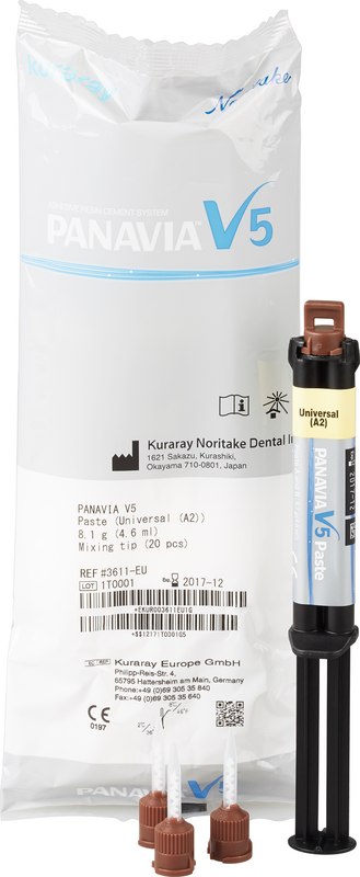 PANAVIA V5  Packung  4,6 ml Spritze universal A2, 20 Mixing Tips